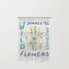 90s Wild Flowers Exhibition Poster Wall Hanging