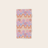 70s Retro Floral vibe Bath Towel