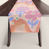70s Retro Floral vibe Table Runner