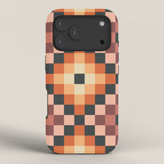 70s color squares pattern iPhone Case