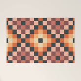 70s color squares pattern Welcome Mat