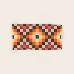 70s color squares pattern Bath Towel