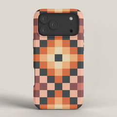 70s color squares pattern iPhone Case