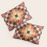 70s color squares pattern Pillow Sham