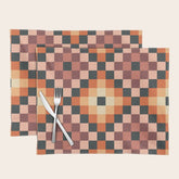 70s color squares pattern Placemat