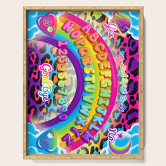1997 Neon Rainbow Spirit Board Serving Tray