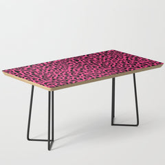 2000s leopard-black on hot pink Coffee Table