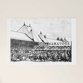"The Starting Gate" Saratoga Springs Race Course Track Welcome Mat