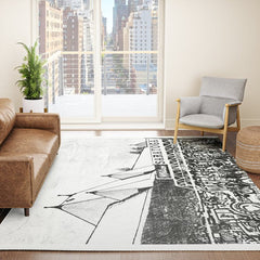 "The Starting Gate" Saratoga Springs Race Course Track Rug