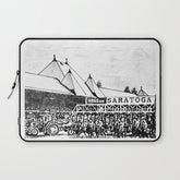 "The Starting Gate" Saratoga Springs Race Course Track Laptop Sleeve