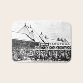 "The Starting Gate" Saratoga Springs Race Course Track Bath Mat