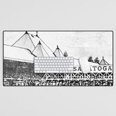 "The Starting Gate" Saratoga Springs Race Course Track Desk Mat