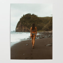 "stormy beach" Poster