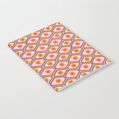 70s Disco Daisy Flower Pattern Notebook