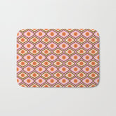 70s Disco Daisy Flower Pattern Bath Mat