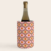 70s Disco Daisy Flower Pattern Wine Chiller