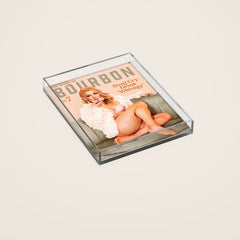 "The Babes Of Bourbon: Don't Cry, Drink Whiskey" Sexy Blonde Pinup Girl Vintage Art Acrylic Tray