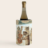 Carol Singing Cats' Funny Vintage Christmas Louis Wain Wine Chiller