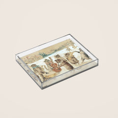 Carol Singing Cats' Funny Vintage Christmas Louis Wain Acrylic Tray