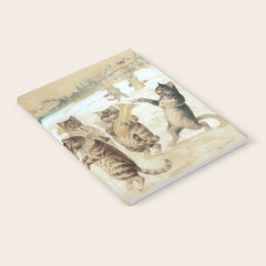 Carol Singing Cats' Funny Vintage Christmas Louis Wain Notebook