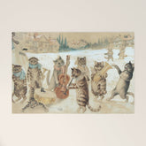 Carol Singing Cats' Funny Vintage Christmas Louis Wain Welcome Mat