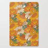 70s Retro Floral Cutting Board