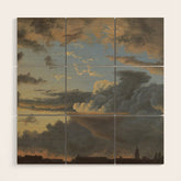 "Cloud Study" by Knud Baade, 1838 Wood Wall Art