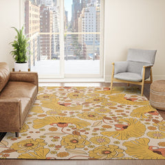 70s Floral Pattern Rug