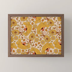 70s Floral Pattern Mini Art Print