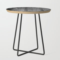 A book lovers dream - Cast-iron Book Alcoves Cincinnati Library black and white photography Side Table