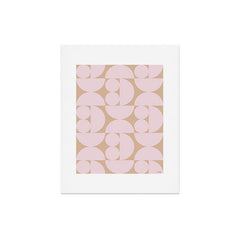 "Grapes and apple slices (pale pink)" Art Print