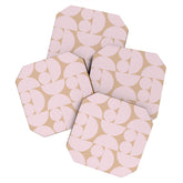 "Grapes and apple slices (pale pink)" Coaster