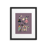 50s Witch Vibes Framed Art Print