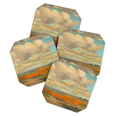 1911 Granville Redmond - A Field of California Poppies Coaster