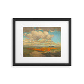 1911 Granville Redmond - A Field of California Poppies Framed Art Print