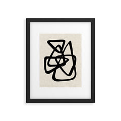 A Family Of Five Framed Art Print