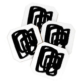 A Heavy Thought White Background Coaster