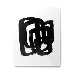 A Heavy Thought White Background Metal Print