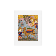 "Coffin of Imam 'Ali", Folio from a Falnama (The Book of Omens) of Ja'far al-Sadiq Art Print