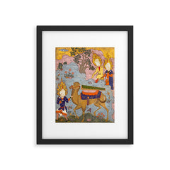 "Coffin of Imam 'Ali", Folio from a Falnama (The Book of Omens) of Ja'far al-Sadiq Framed Art Print