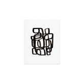 Writing On The Wall' Mid Century Modern Fun Abstract Shapes Art Print