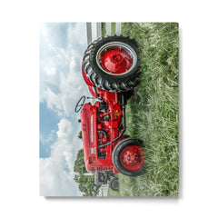 300 Vintage International Harvester Red Tractor Metal Print