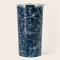 1900 Star Constellation Map - Chart Vintage Poster Travel Mug