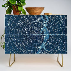 1900 Star Constellation Map - Chart Vintage Poster Credenza