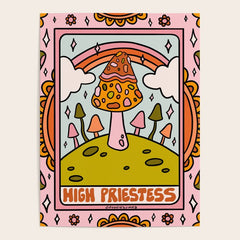 2. High Priestess Mushroom Poster