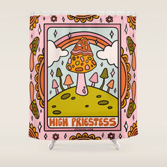 2. High Priestess Mushroom Shower Curtain