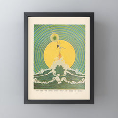 "And Pipe the Little Songs that Are Inside of Bubbles " by Dugald Stewart Walker, 1920 Mini Art Print