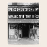 1923 People's Drug Store Prohibition Washington DC Georgetown vintage black and white photograph Poster