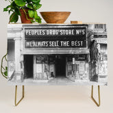 1923 People's Drug Store Prohibition Washington DC Georgetown vintage black and white photograph Credenza