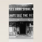 1923 People's Drug Store Prohibition Washington DC Georgetown vintage black and white photograph Stationery Card